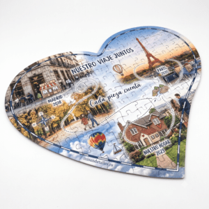 Puzzle Madera Corazón Personalizado